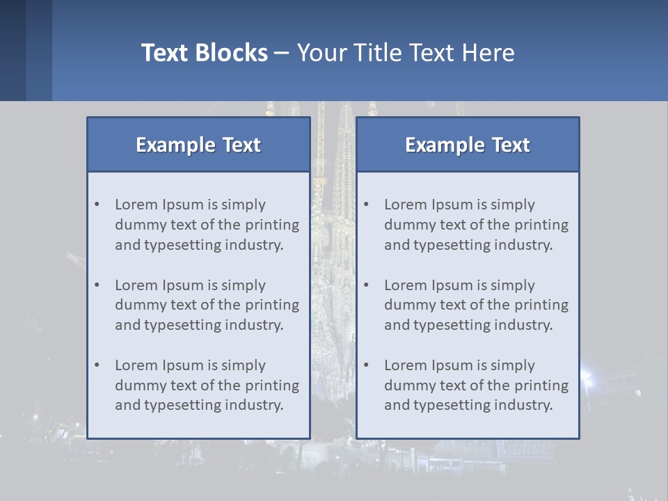 A Large Cathedral With Cranes In Front Of It PowerPoint Template