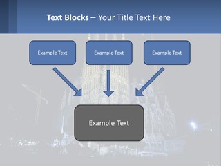 A Large Cathedral With Cranes In Front Of It PowerPoint Template