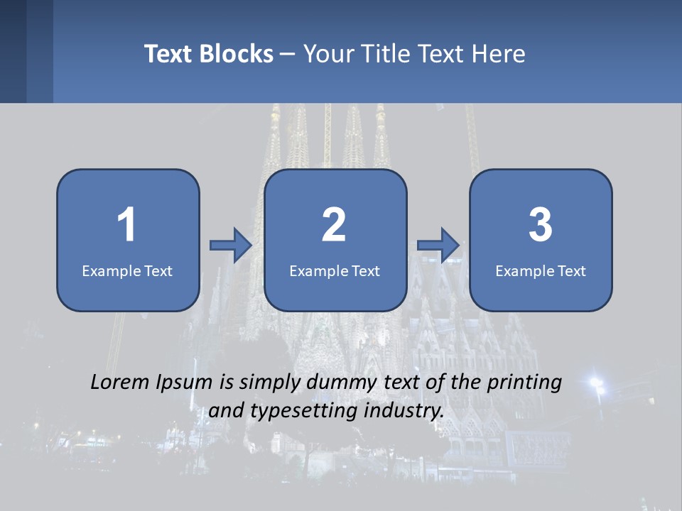 A Large Cathedral With Cranes In Front Of It PowerPoint Template