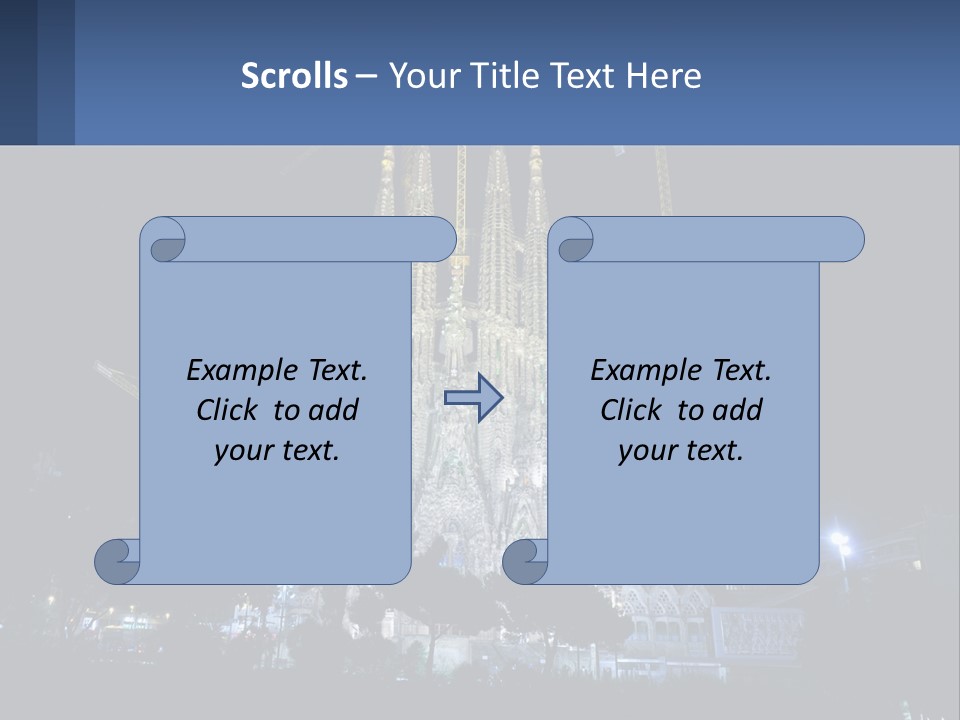 A Large Cathedral With Cranes In Front Of It PowerPoint Template