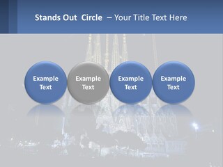 A Large Cathedral With Cranes In Front Of It PowerPoint Template