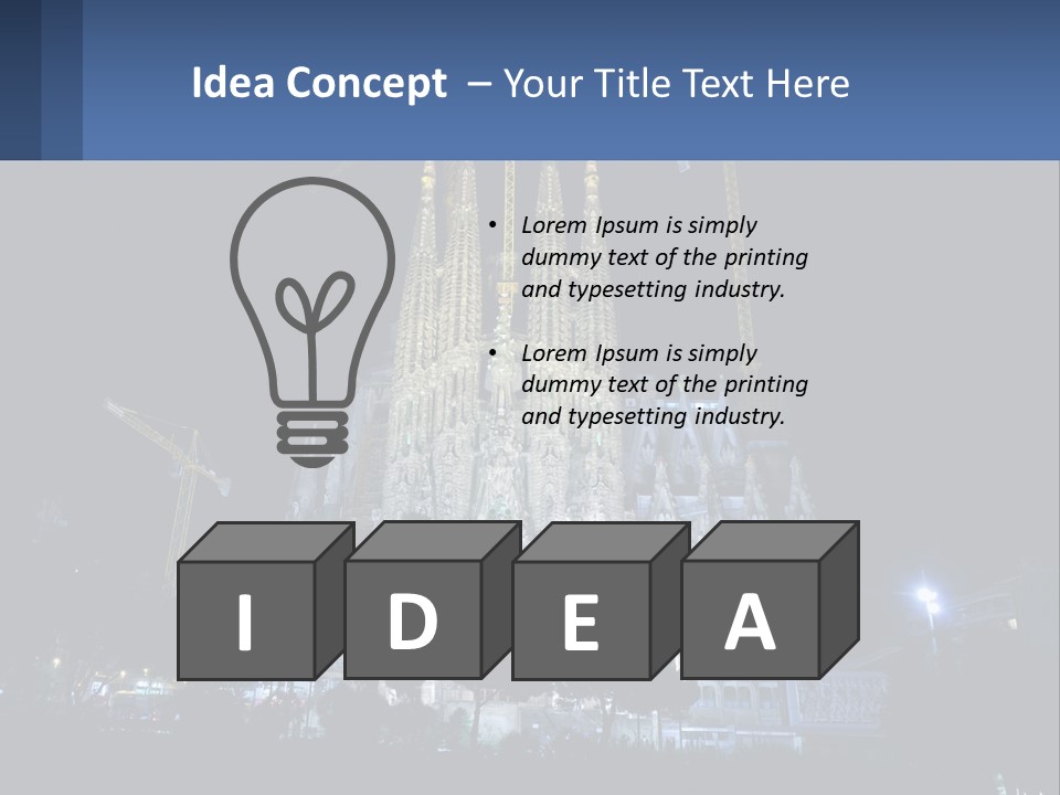 A Large Cathedral With Cranes In Front Of It PowerPoint Template