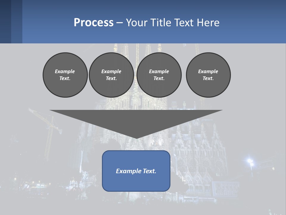 A Large Cathedral With Cranes In Front Of It PowerPoint Template
