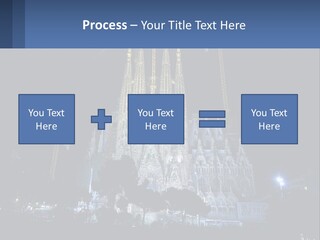 A Large Cathedral With Cranes In Front Of It PowerPoint Template