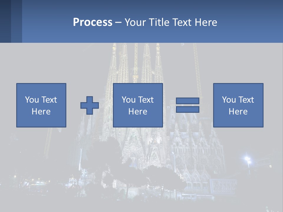 A Large Cathedral With Cranes In Front Of It PowerPoint Template
