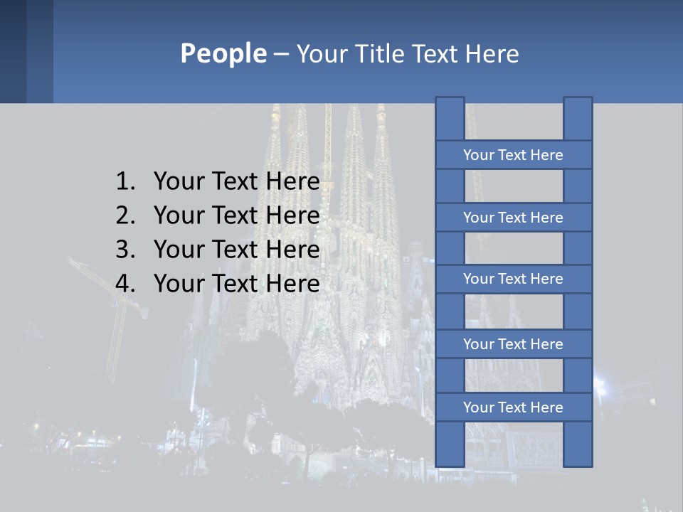 A Large Cathedral With Cranes In Front Of It PowerPoint Template