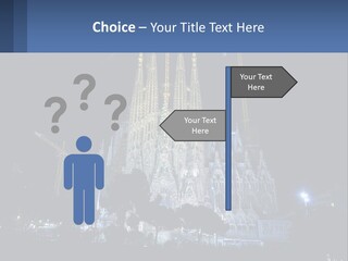 A Large Cathedral With Cranes In Front Of It PowerPoint Template