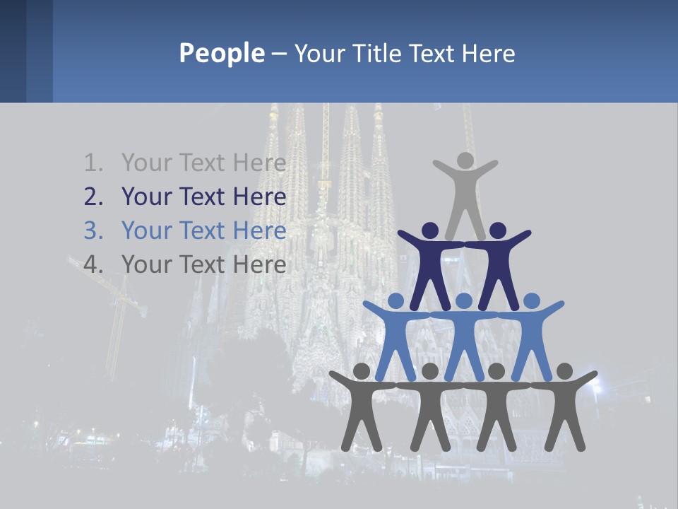 A Large Cathedral With Cranes In Front Of It PowerPoint Template