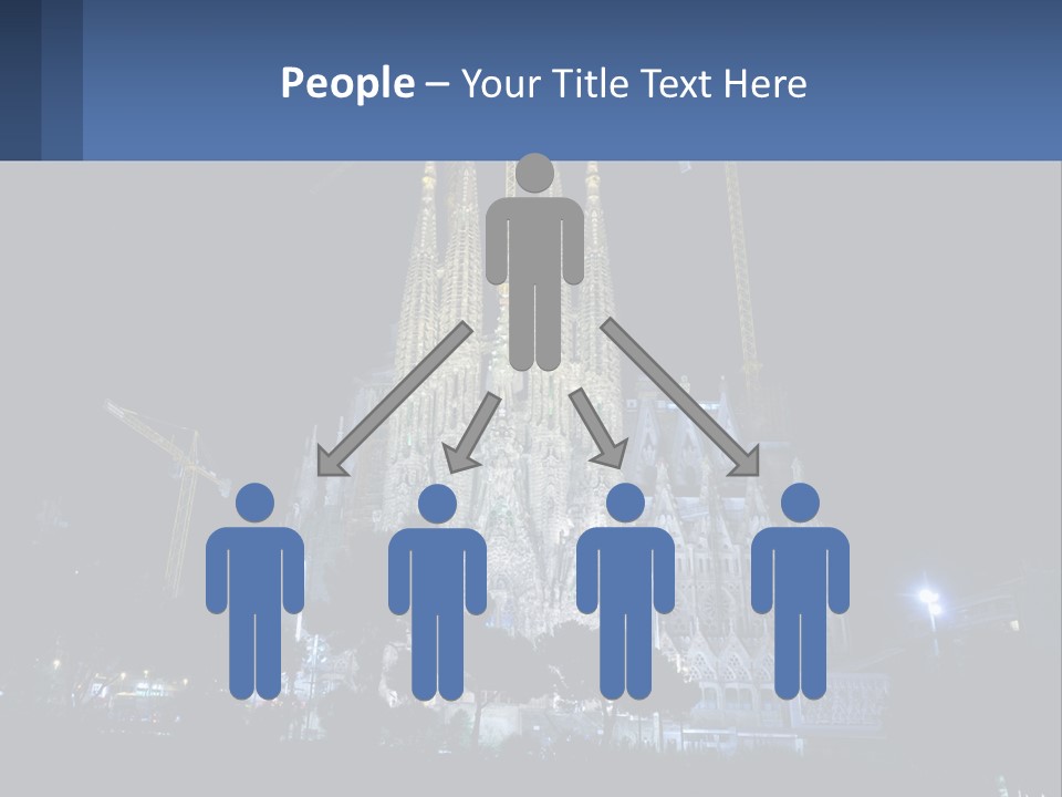 A Large Cathedral With Cranes In Front Of It PowerPoint Template