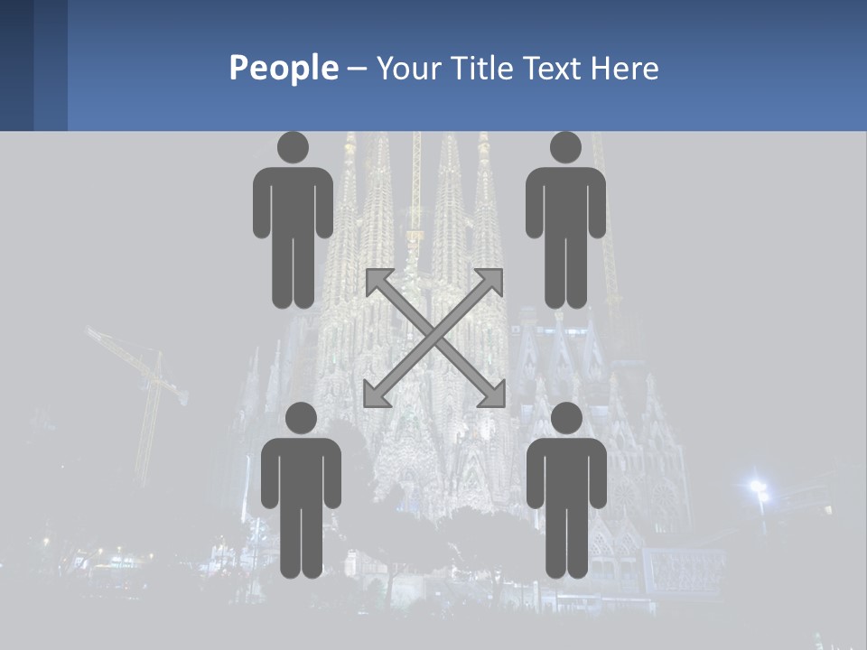 A Large Cathedral With Cranes In Front Of It PowerPoint Template