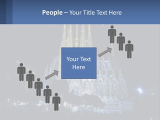 A Large Cathedral With Cranes In Front Of It PowerPoint Template
