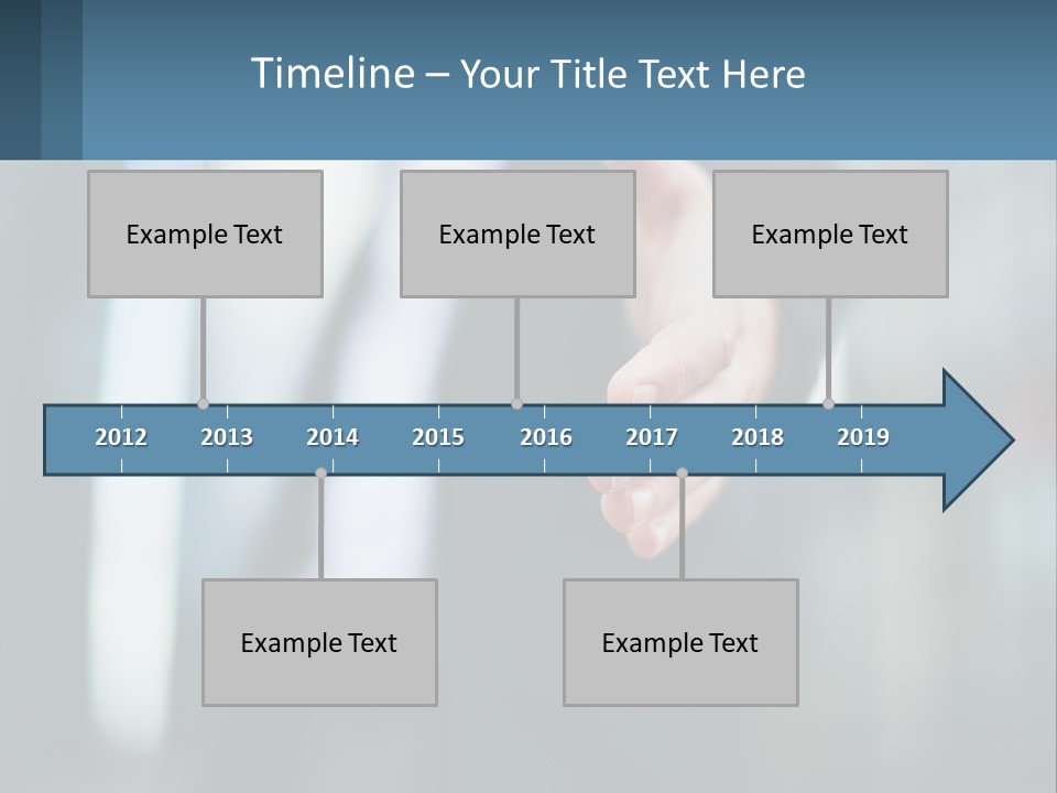 A Person In A Business Suit Holding Out Their Hand PowerPoint Template