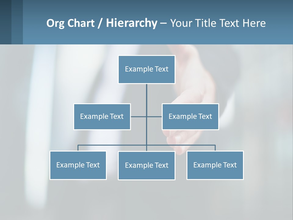 A Person In A Business Suit Holding Out Their Hand PowerPoint Template