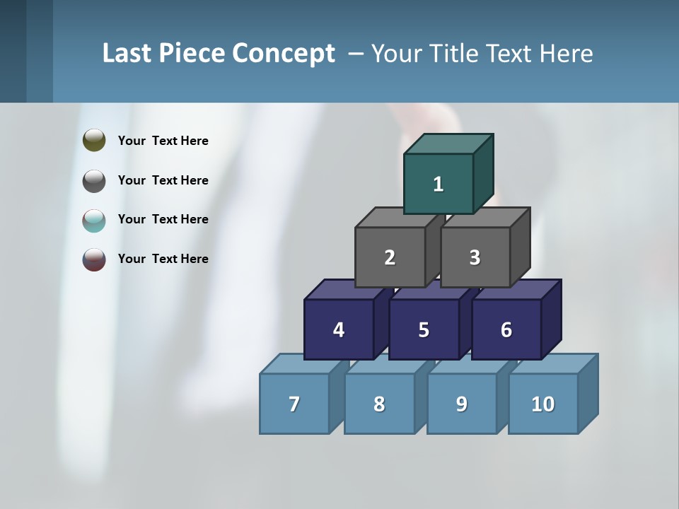 A Person In A Business Suit Holding Out Their Hand PowerPoint Template