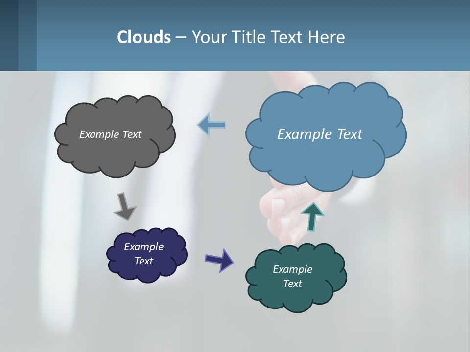 A Person In A Business Suit Holding Out Their Hand PowerPoint Template