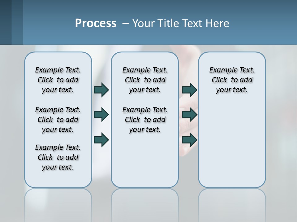 A Person In A Business Suit Holding Out Their Hand PowerPoint Template