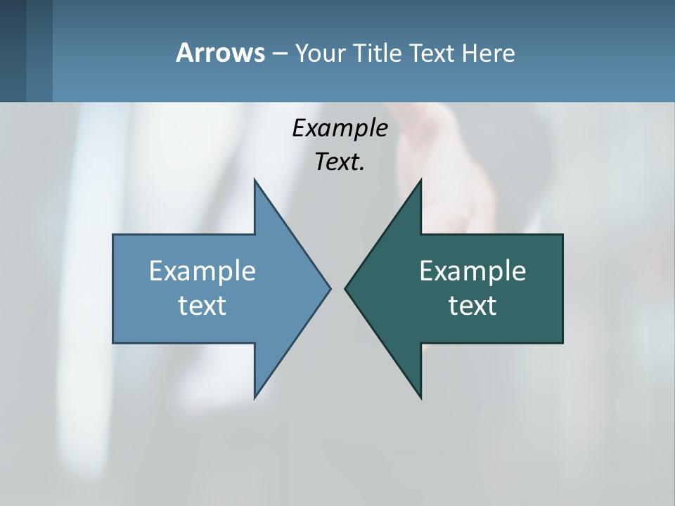 A Person In A Business Suit Holding Out Their Hand PowerPoint Template
