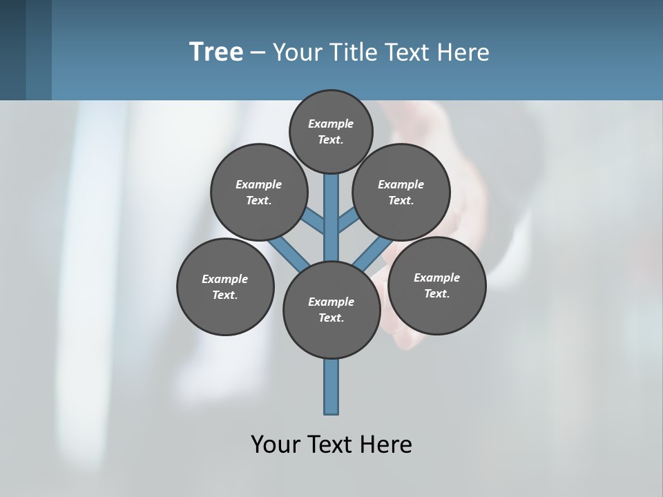 A Person In A Business Suit Holding Out Their Hand PowerPoint Template