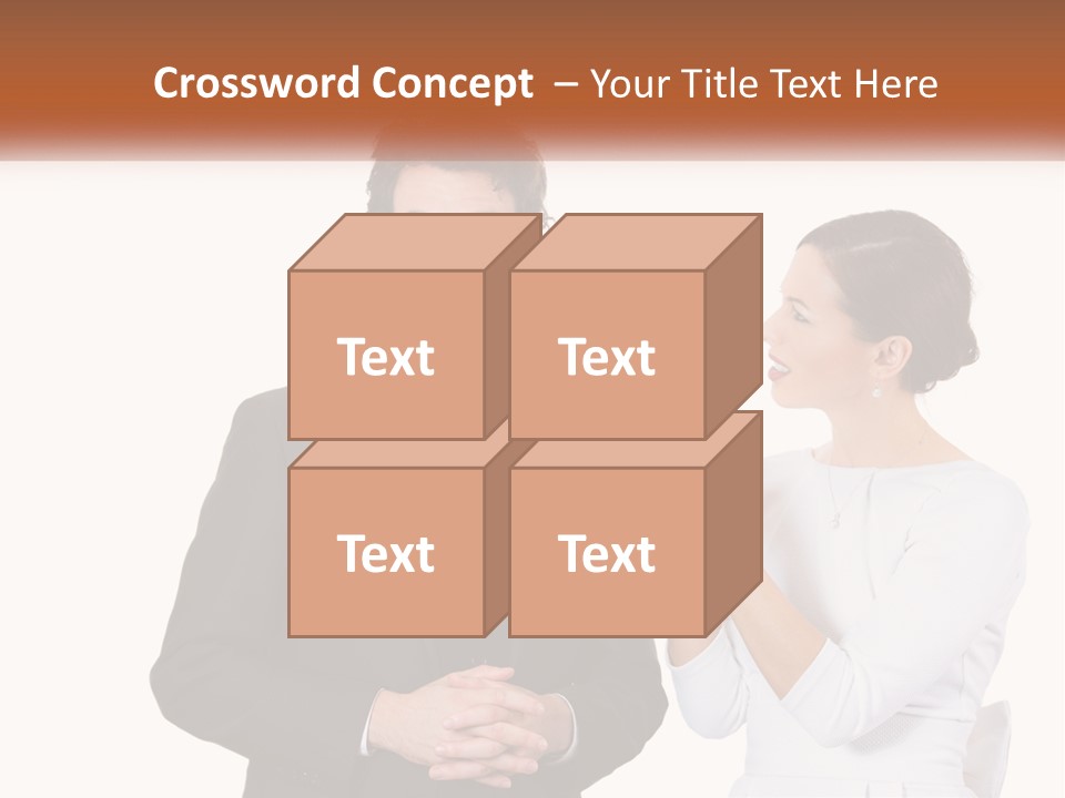A Man And Woman Standing Next To Each Other PowerPoint Template