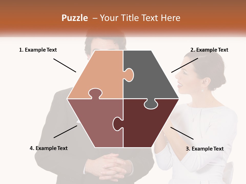 A Man And Woman Standing Next To Each Other PowerPoint Template