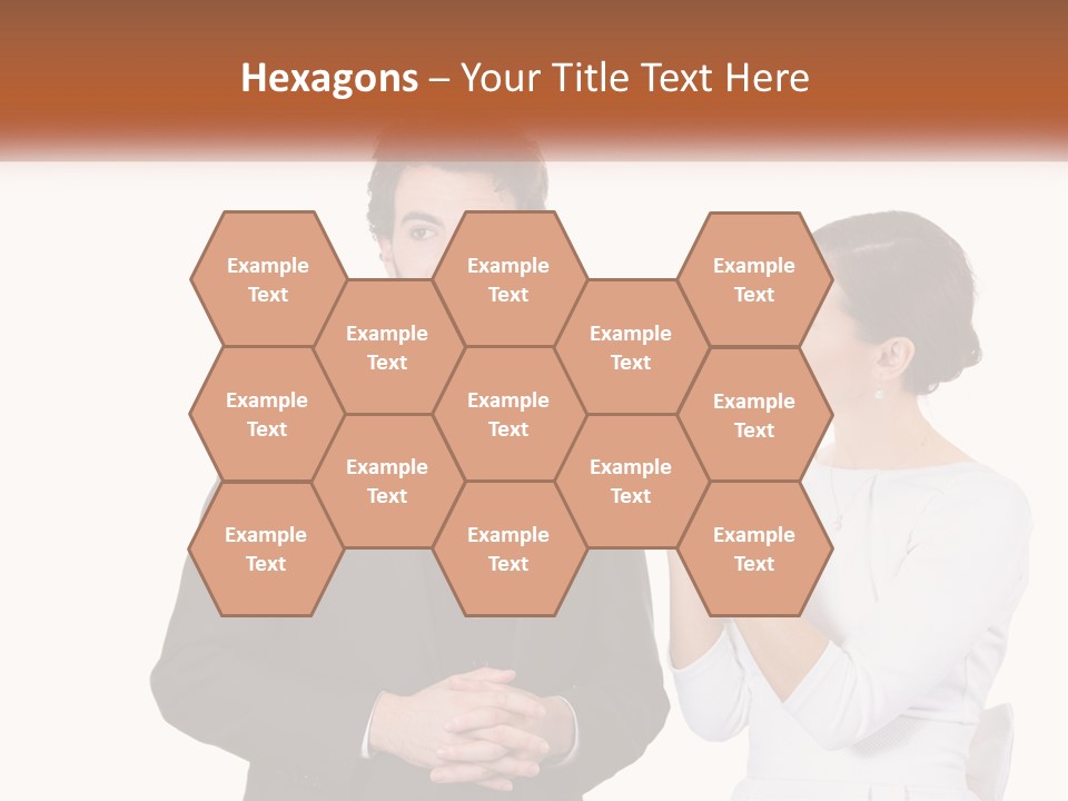 A Man And Woman Standing Next To Each Other PowerPoint Template