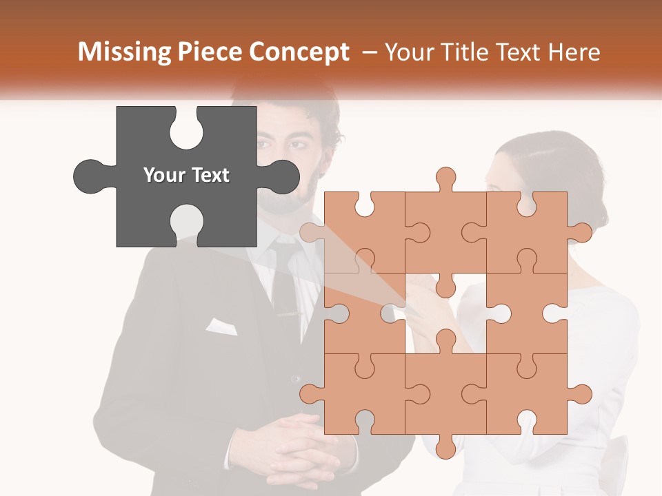 A Man And Woman Standing Next To Each Other PowerPoint Template