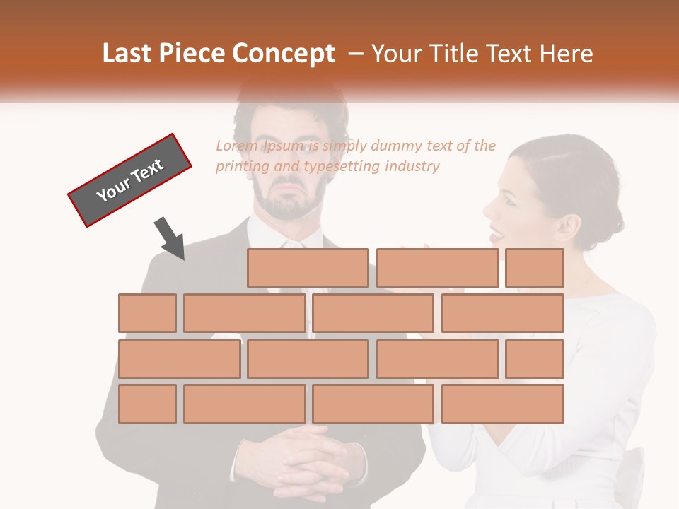 A Man And Woman Standing Next To Each Other PowerPoint Template