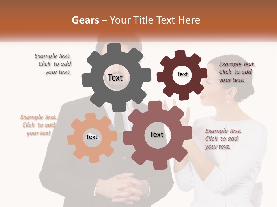 A Man And Woman Standing Next To Each Other PowerPoint Template