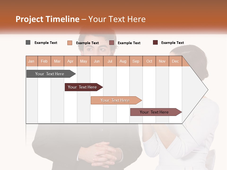 A Man And Woman Standing Next To Each Other PowerPoint Template