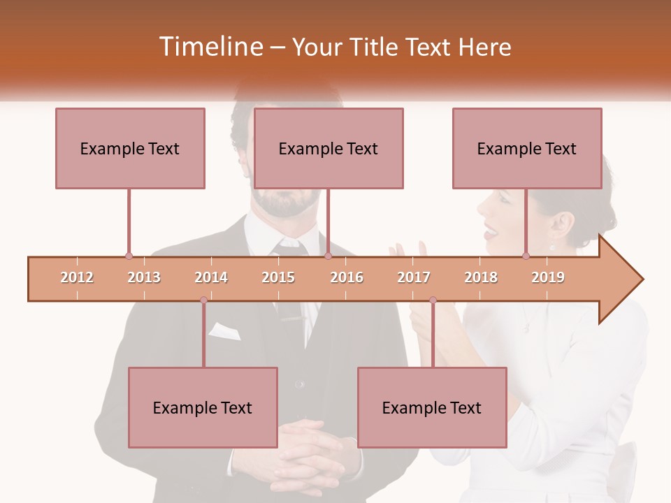 A Man And Woman Standing Next To Each Other PowerPoint Template