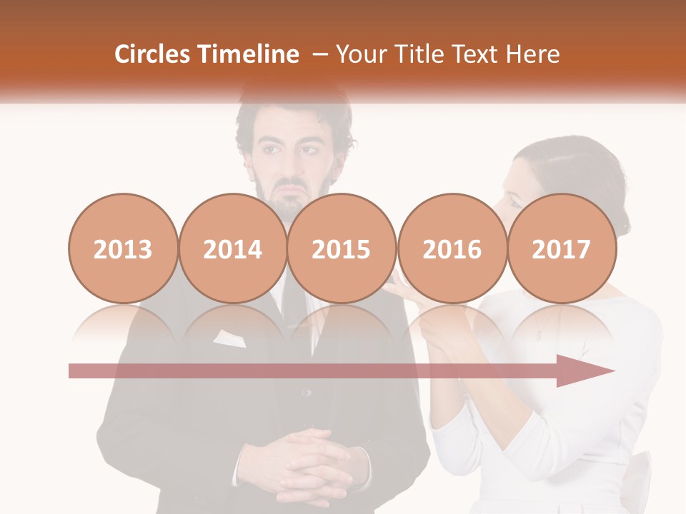 A Man And Woman Standing Next To Each Other PowerPoint Template