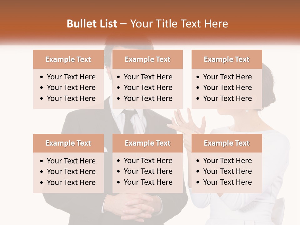 A Man And Woman Standing Next To Each Other PowerPoint Template