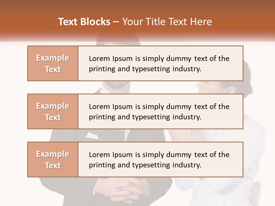 A Man And Woman Standing Next To Each Other PowerPoint Template
