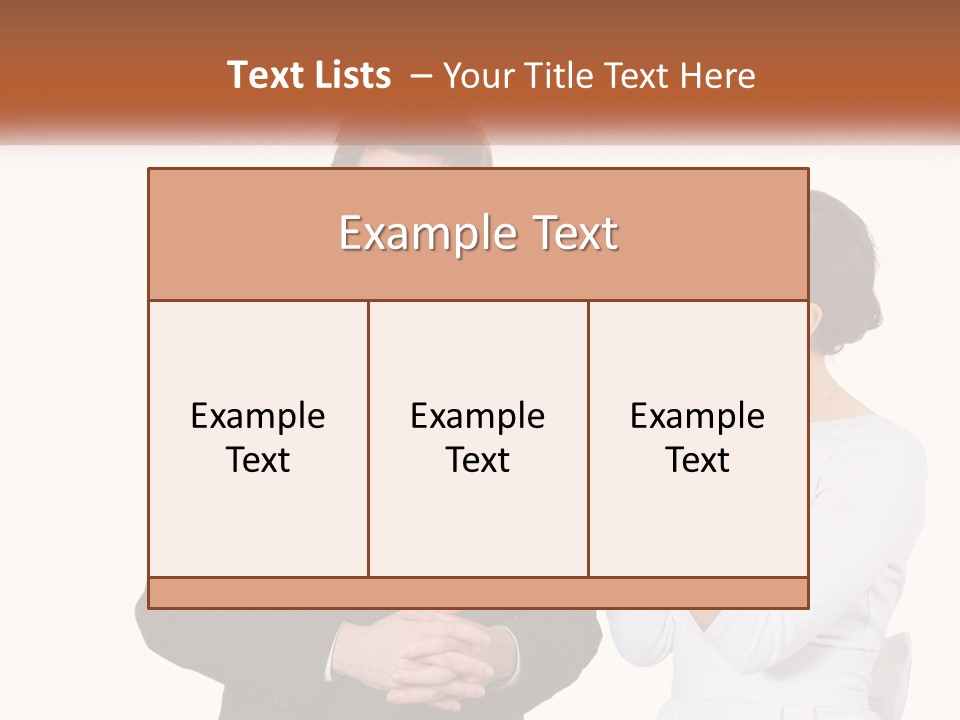 A Man And Woman Standing Next To Each Other PowerPoint Template