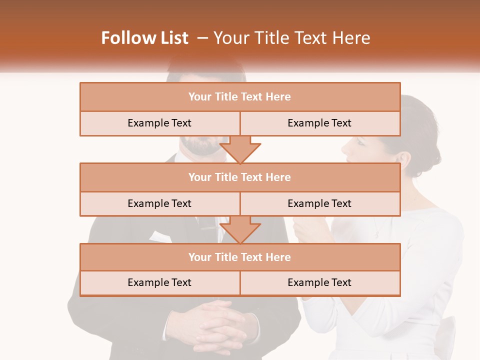 A Man And Woman Standing Next To Each Other PowerPoint Template