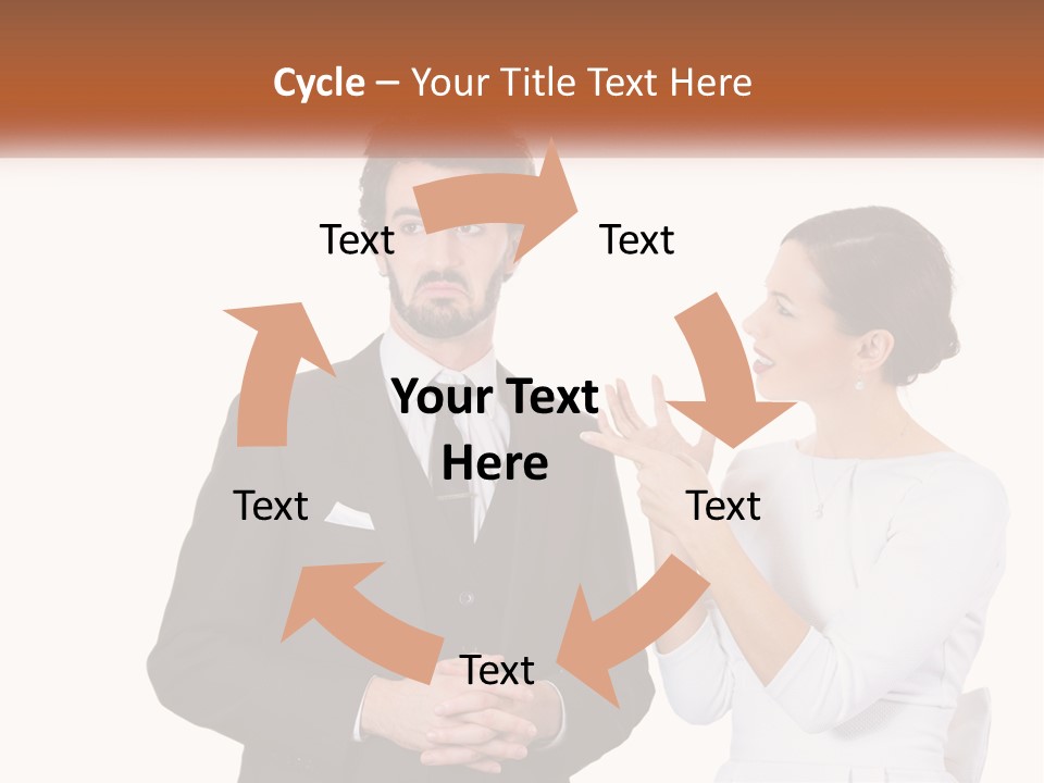 A Man And Woman Standing Next To Each Other PowerPoint Template