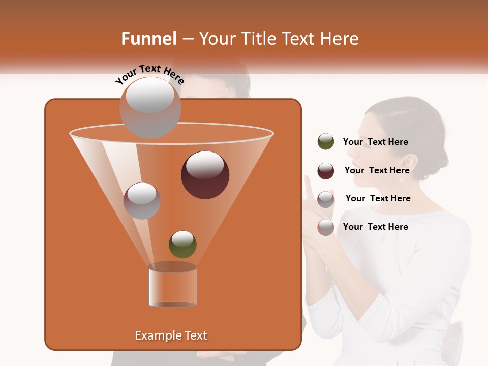 A Man And Woman Standing Next To Each Other PowerPoint Template