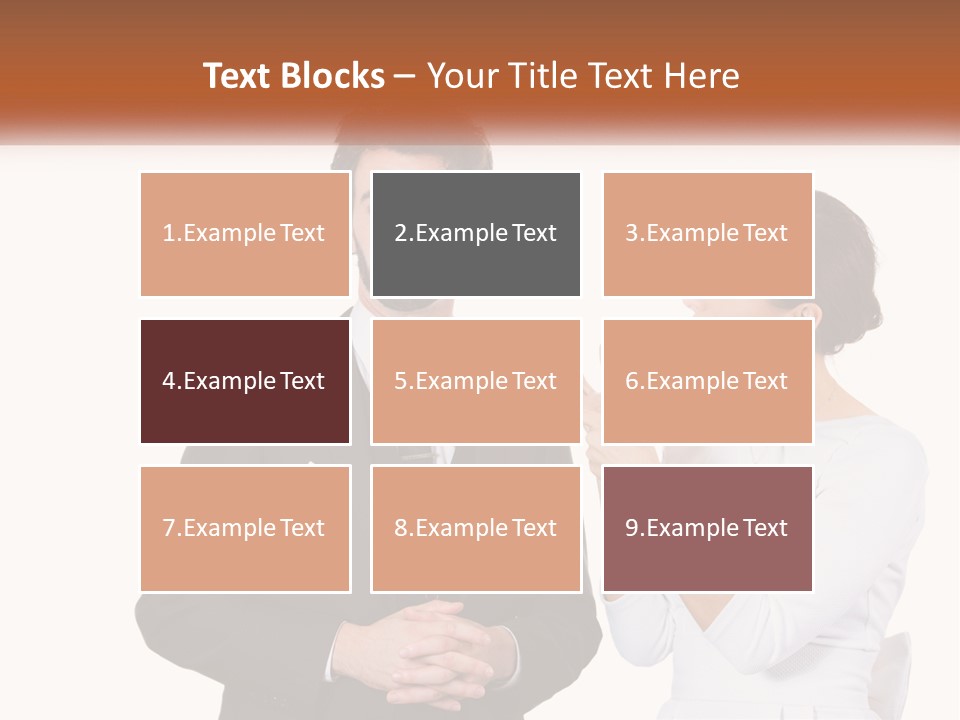 A Man And Woman Standing Next To Each Other PowerPoint Template