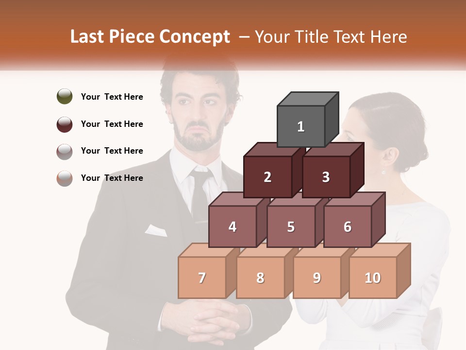 A Man And Woman Standing Next To Each Other PowerPoint Template