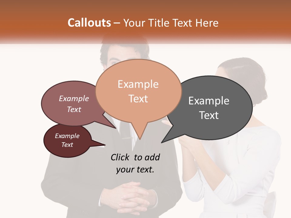 A Man And Woman Standing Next To Each Other PowerPoint Template