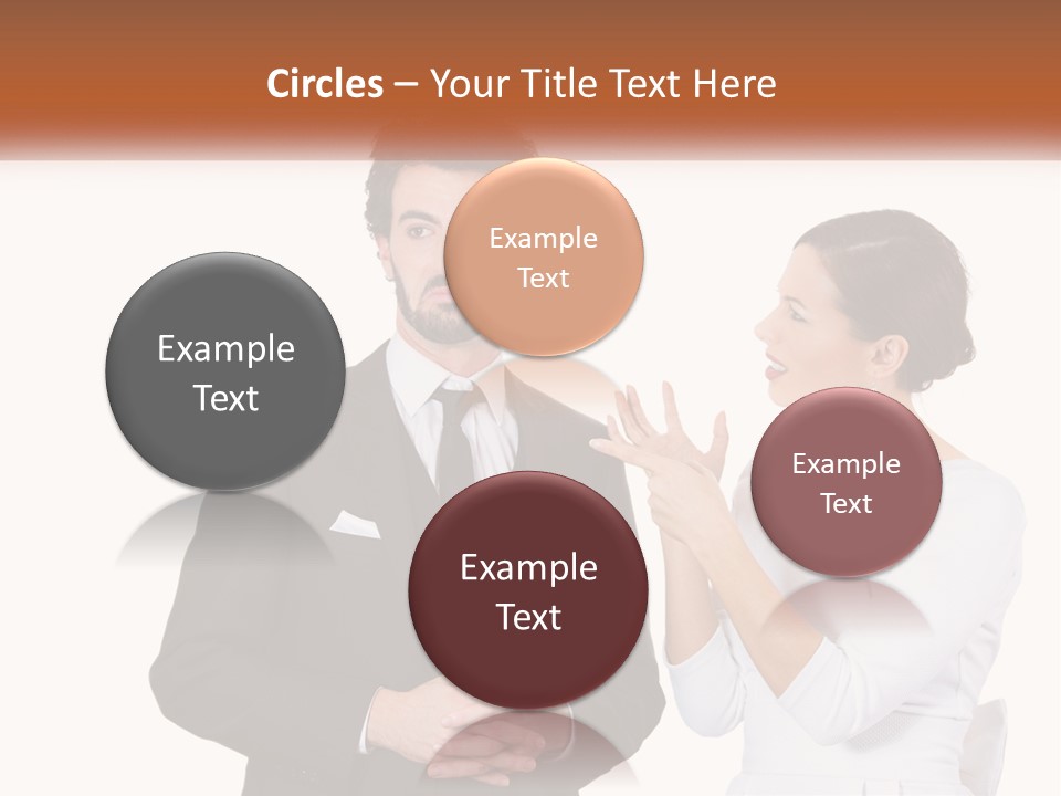 A Man And Woman Standing Next To Each Other PowerPoint Template