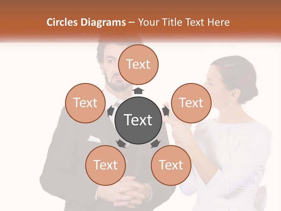 A Man And Woman Standing Next To Each Other PowerPoint Template