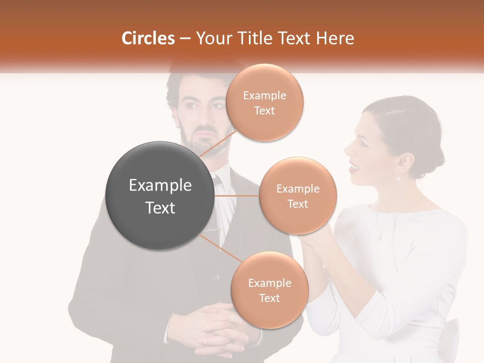 A Man And Woman Standing Next To Each Other PowerPoint Template