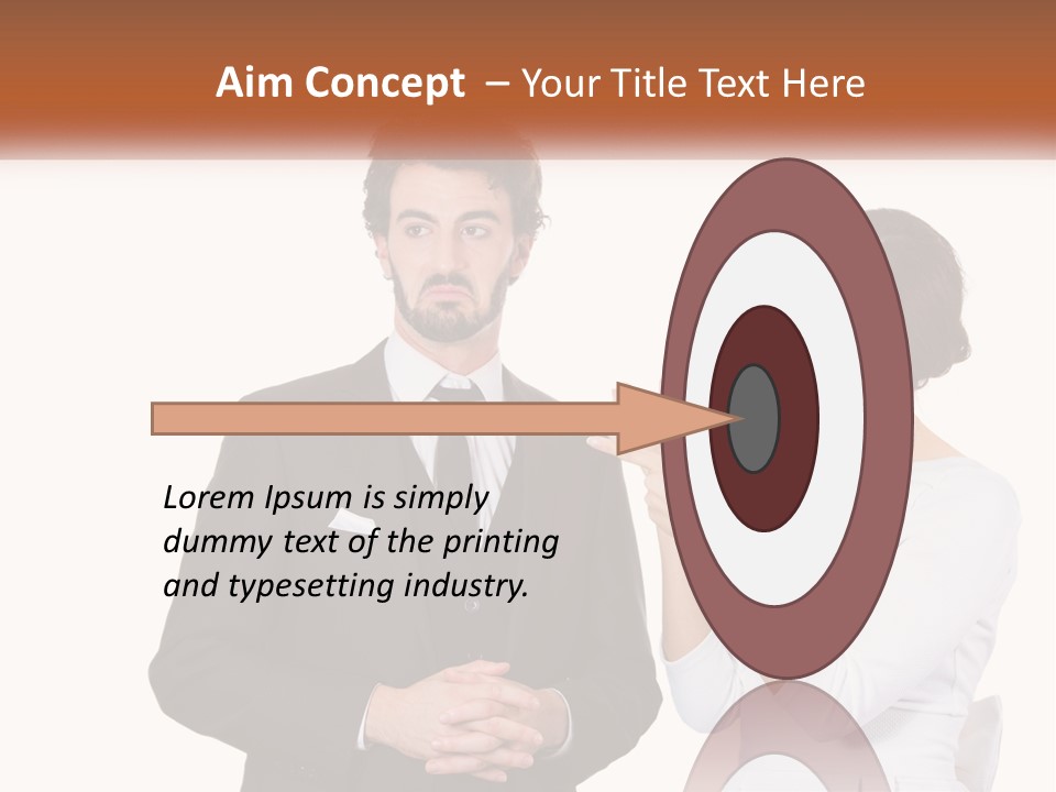 A Man And Woman Standing Next To Each Other PowerPoint Template