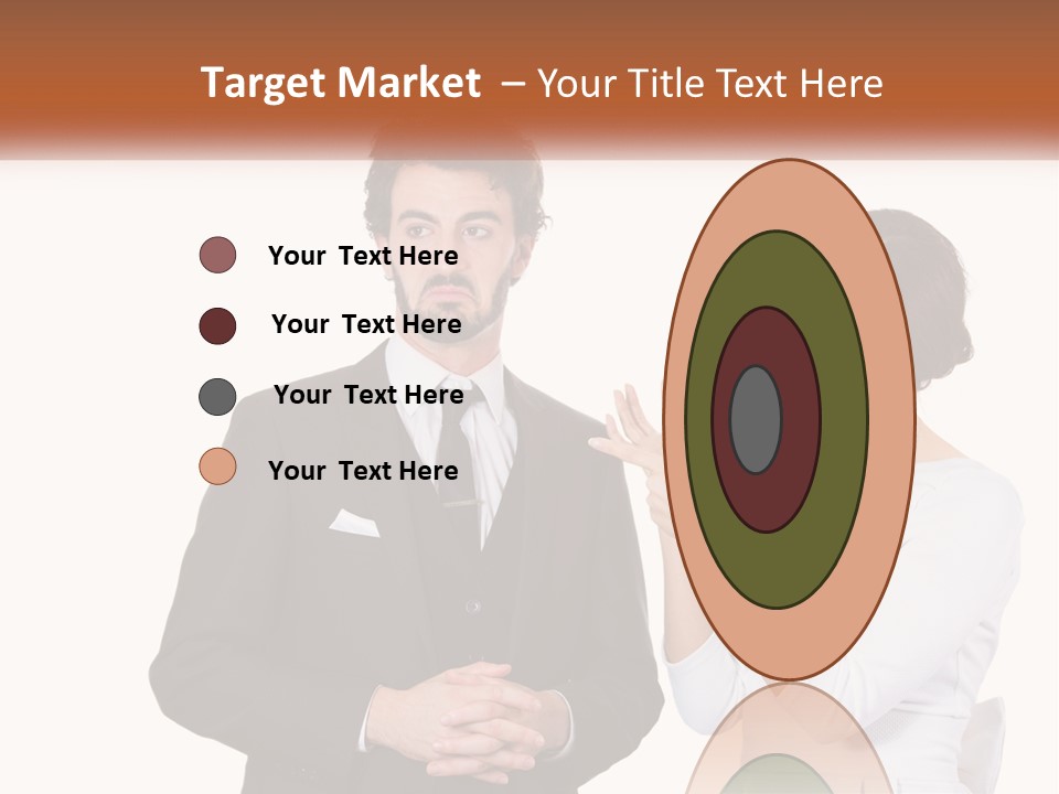 A Man And Woman Standing Next To Each Other PowerPoint Template