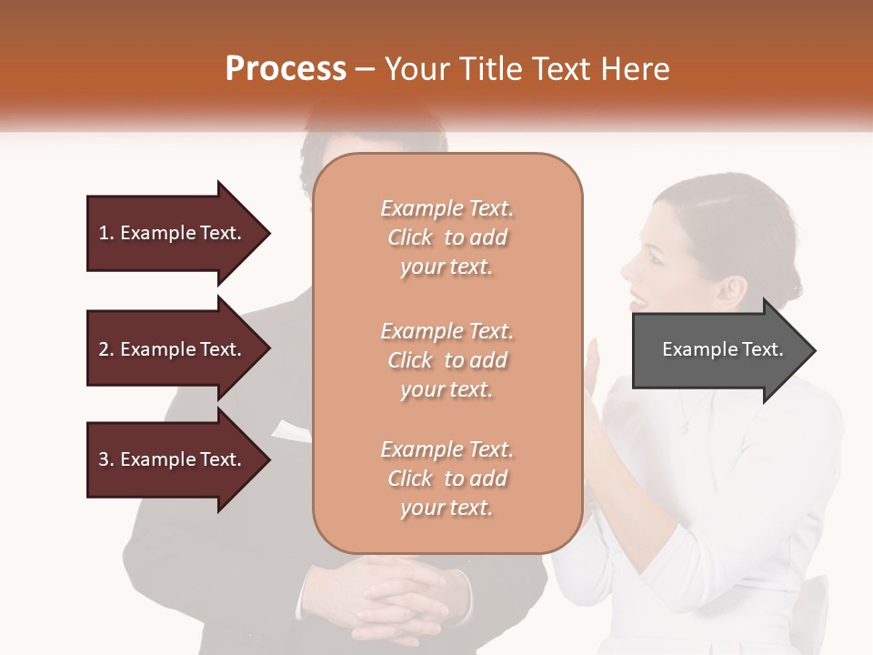 A Man And Woman Standing Next To Each Other PowerPoint Template