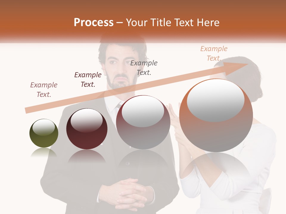 A Man And Woman Standing Next To Each Other PowerPoint Template