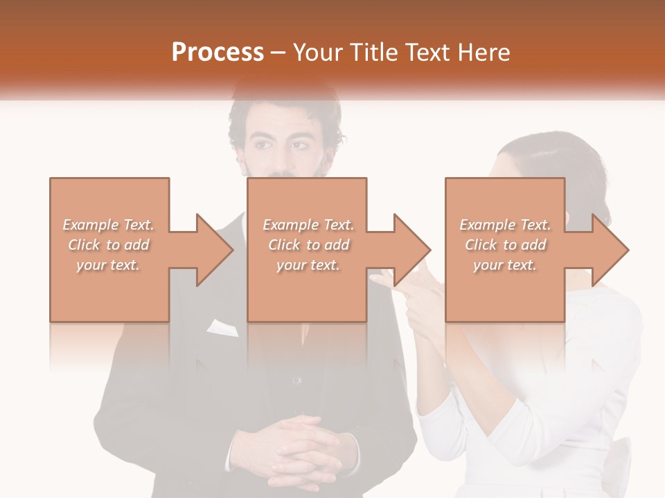 A Man And Woman Standing Next To Each Other PowerPoint Template
