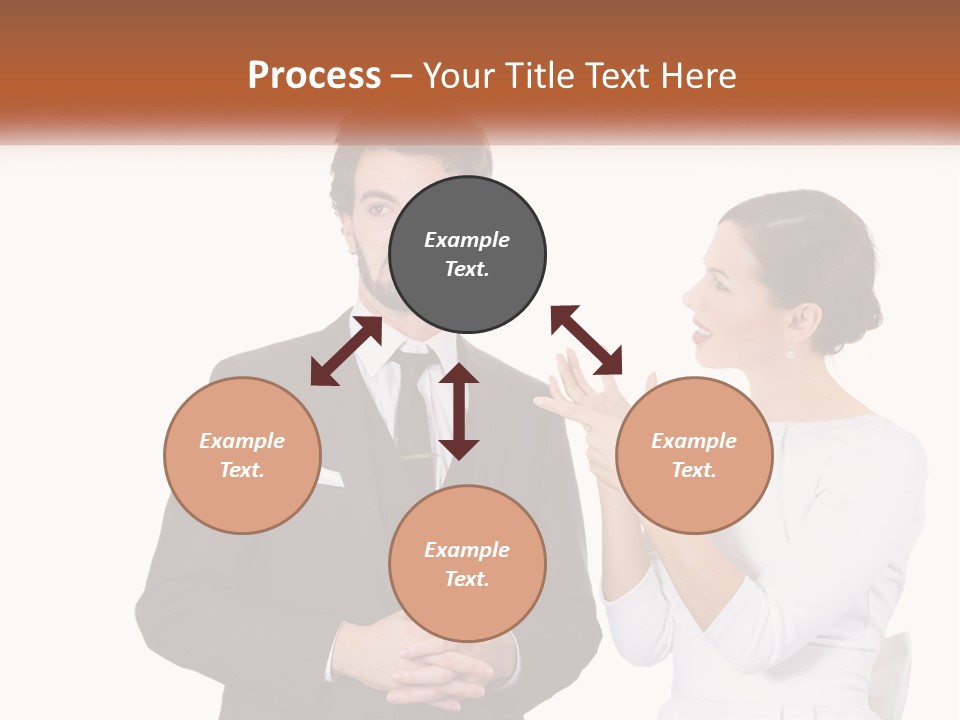 A Man And Woman Standing Next To Each Other PowerPoint Template