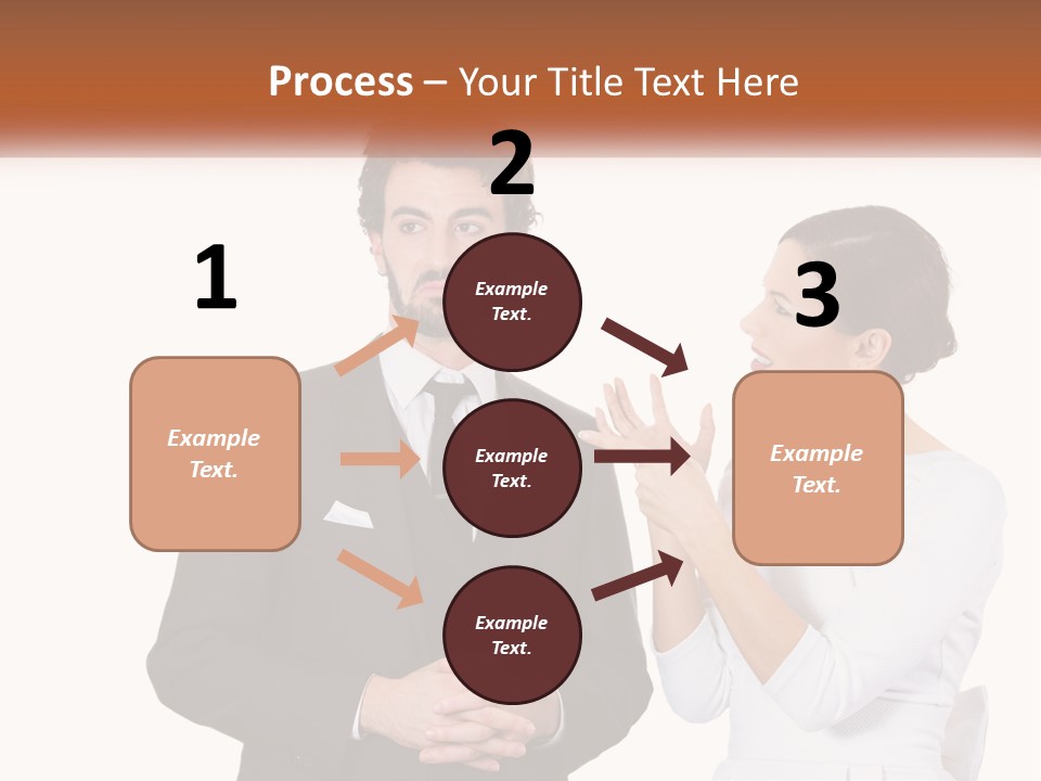 A Man And Woman Standing Next To Each Other PowerPoint Template
